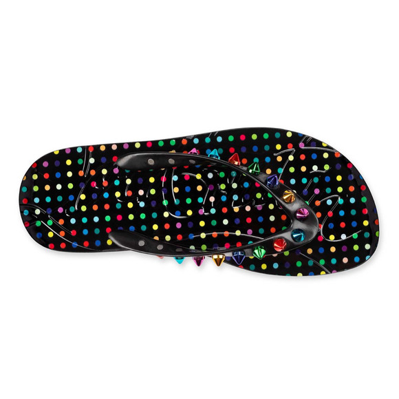 Christian Louboutin Loubi Flip Spikes Donna Flat Black Thong Flip Flop Sandal 36 - Picture 7 of 12